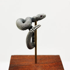Trendy 925 Sterling Silver Plated Rattlesnake Ring