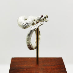 Trendy 925 Sterling Silver Plated Rattlesnake Ring