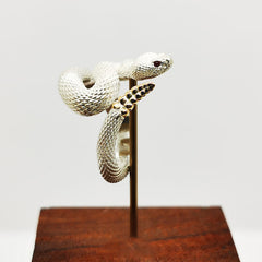 Trendy 925 Sterling Silver Plated Rattlesnake Ring