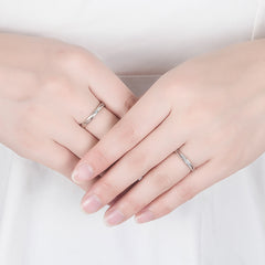 Sterling Silver Fashion Couple Ring