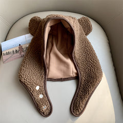 Cute Brown Bear Hat with Sweet Ears