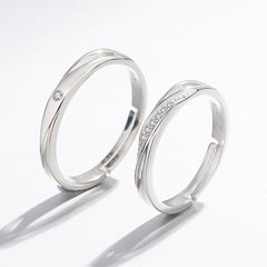 Sterling Silver Fashion Couple Ring