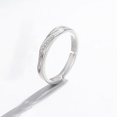 Sterling Silver Fashion Couple Ring