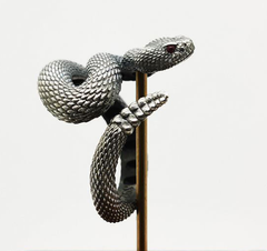 Trendy 925 Sterling Silver Plated Rattlesnake Ring