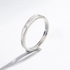 Sterling Silver Fashion Couple Ring